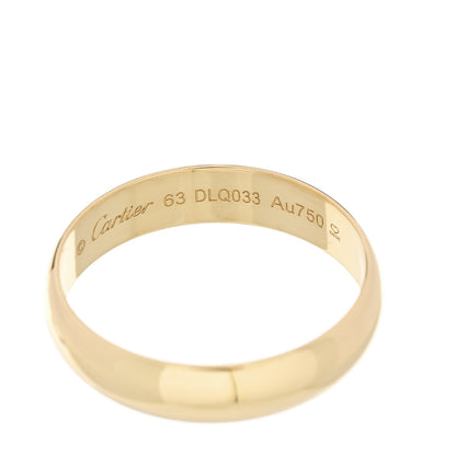 Cartier 18K Yellow Gold 5mm 1895 Wedding Band Ring 63 10.25 4 of 5