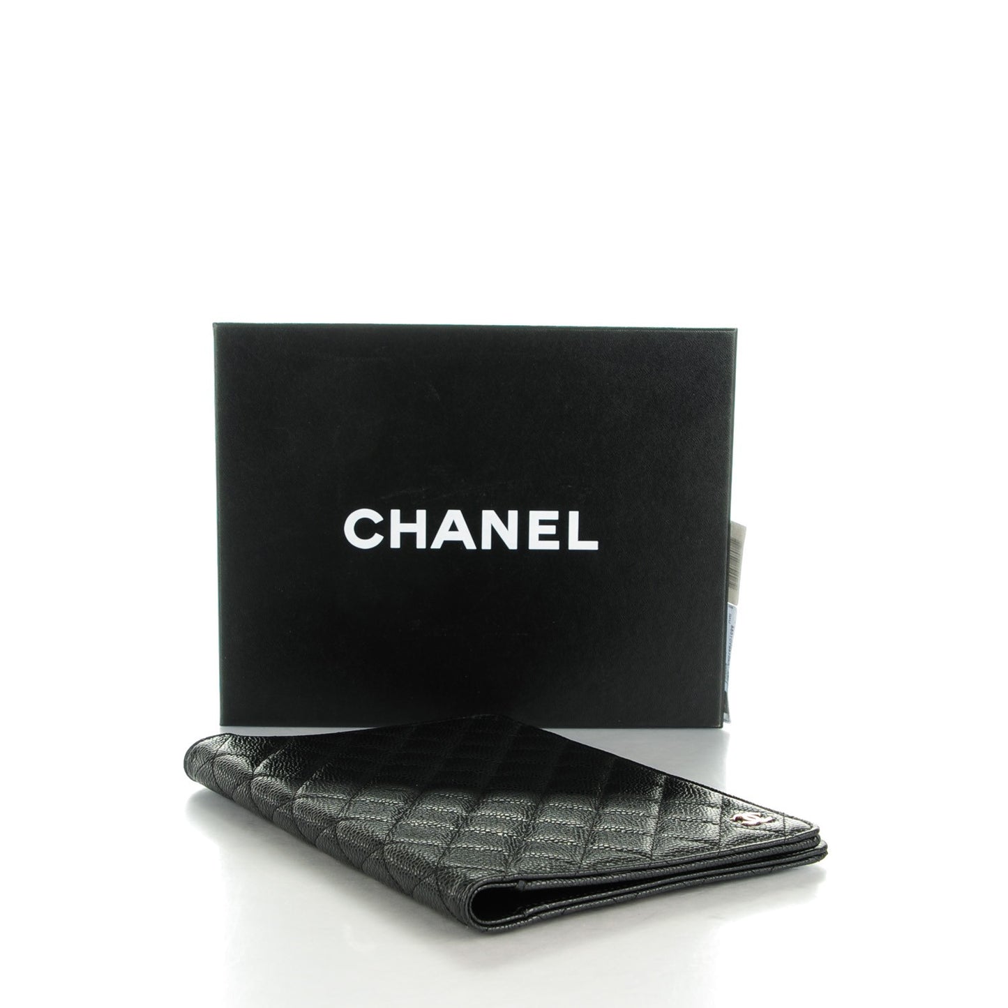 Caviar Quilted Notebook Black