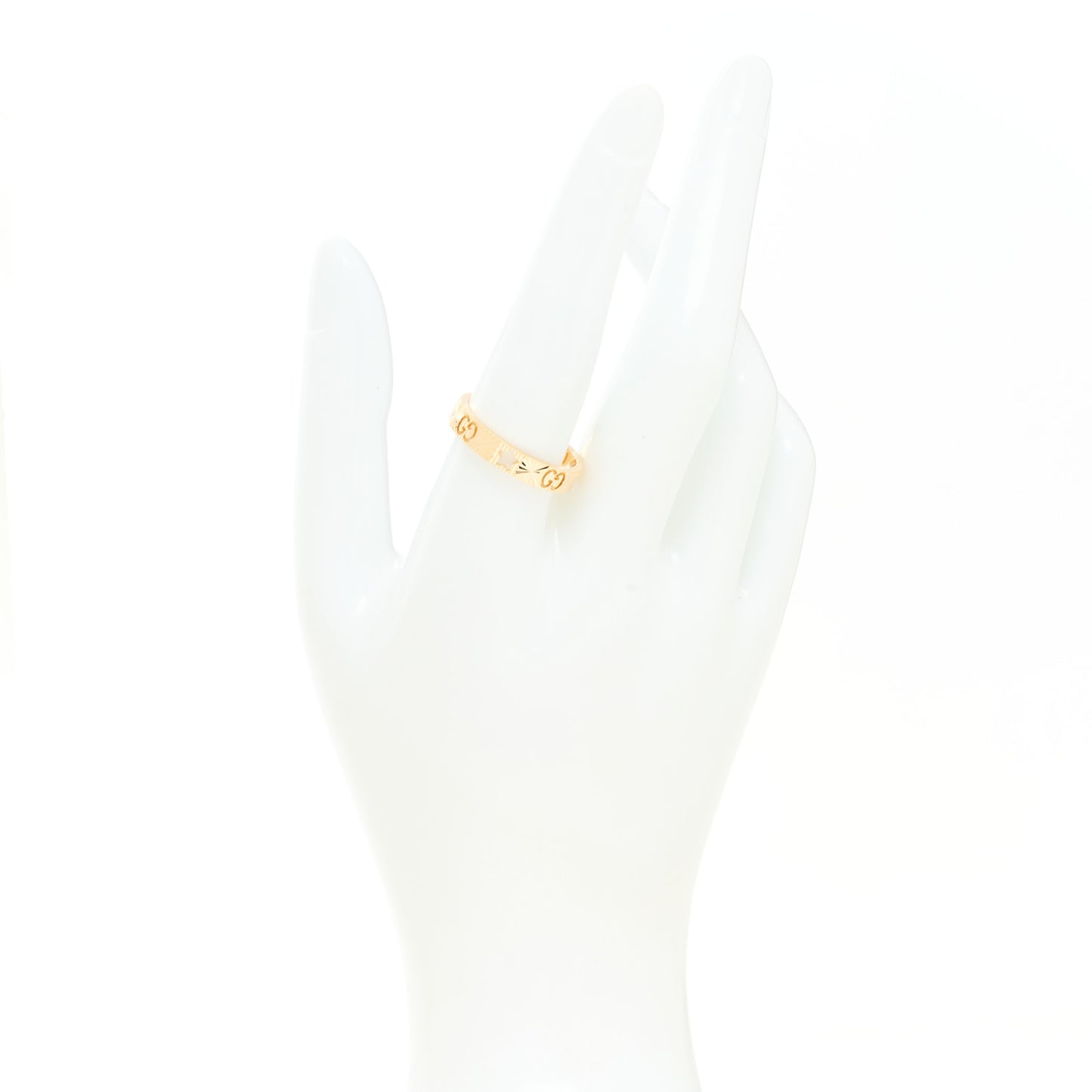 18K Yellow Gold Icon Stars Band Ring 60 9