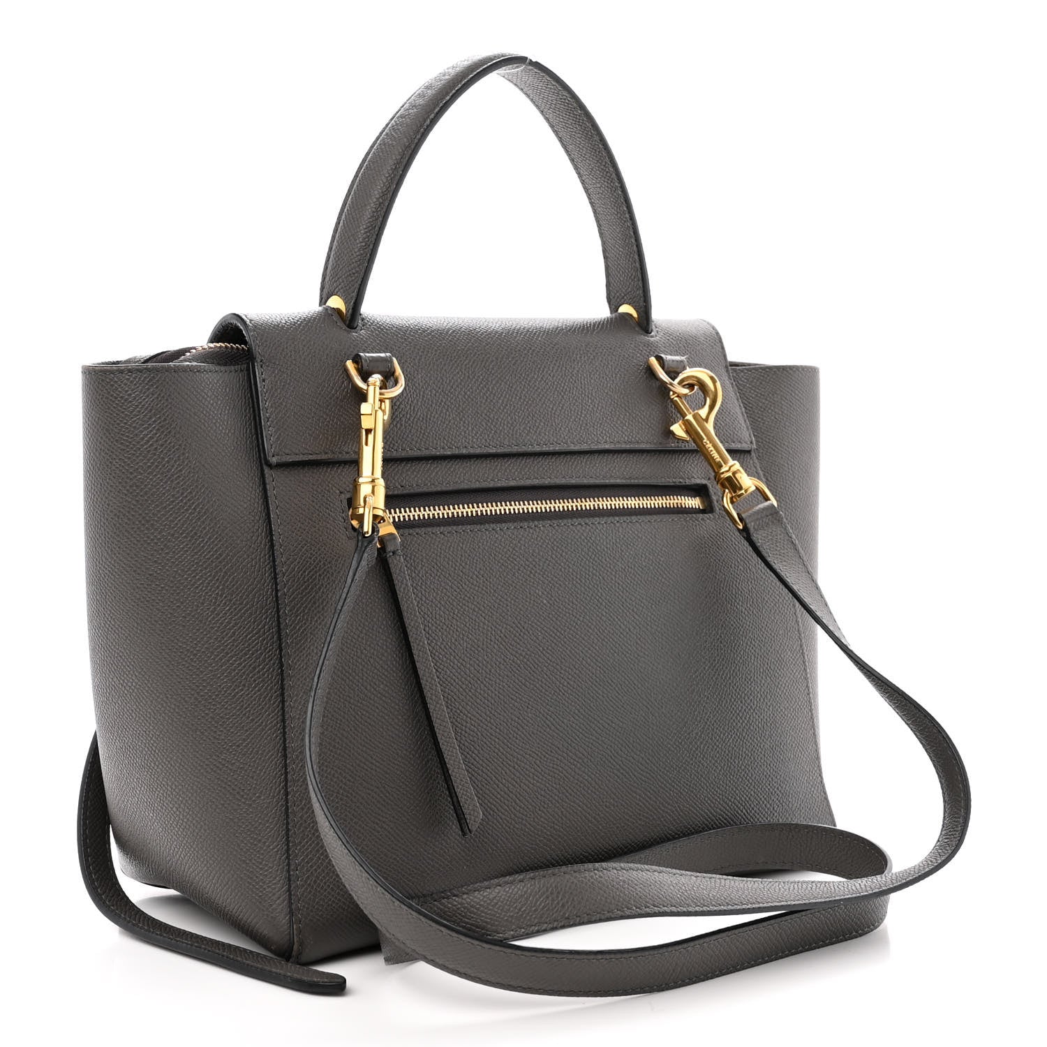 Celine Grained Calfskin Micro Belt Bag Grey 3 of 21