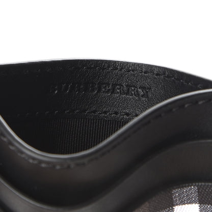 Burberry Vintage Check Calfskin Sandon Card Case Black 6 of 7