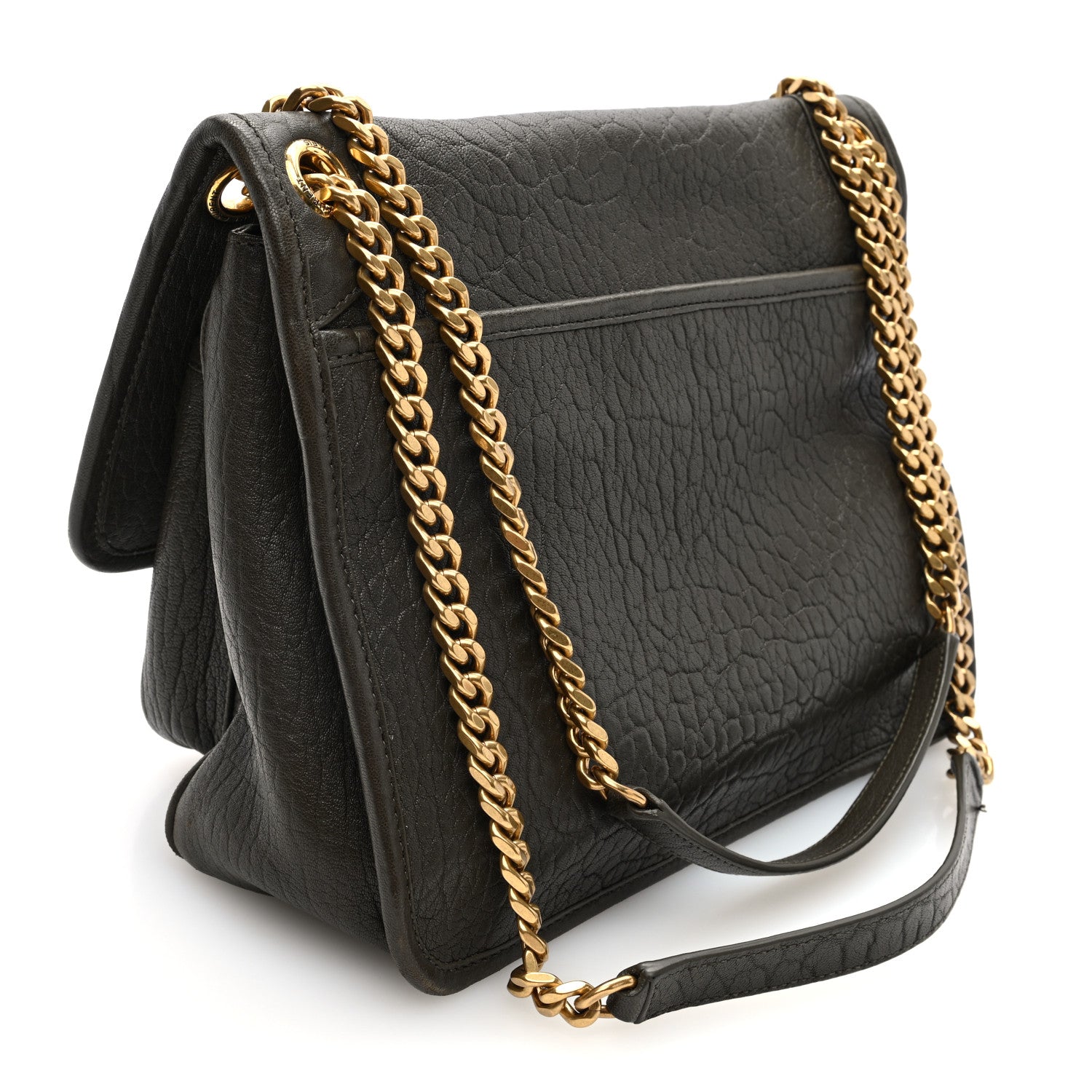 Saint Laurent Grained Lambskin Monogram Medium Niki Chain Satchel Light Musk 3 of 9