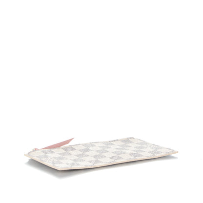 Louis Vuitton Damier Azur Felicie Chain Wallet Zippered Insert Rose Ballerine 4 of 6