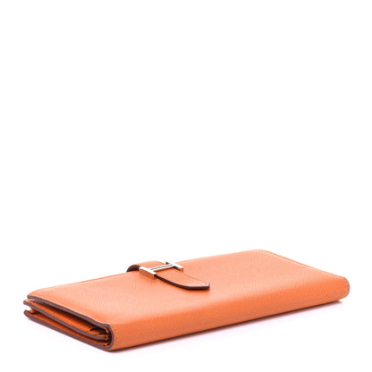 Hermes Epsom Bearn Gusset Wallet Orange 4 of 13