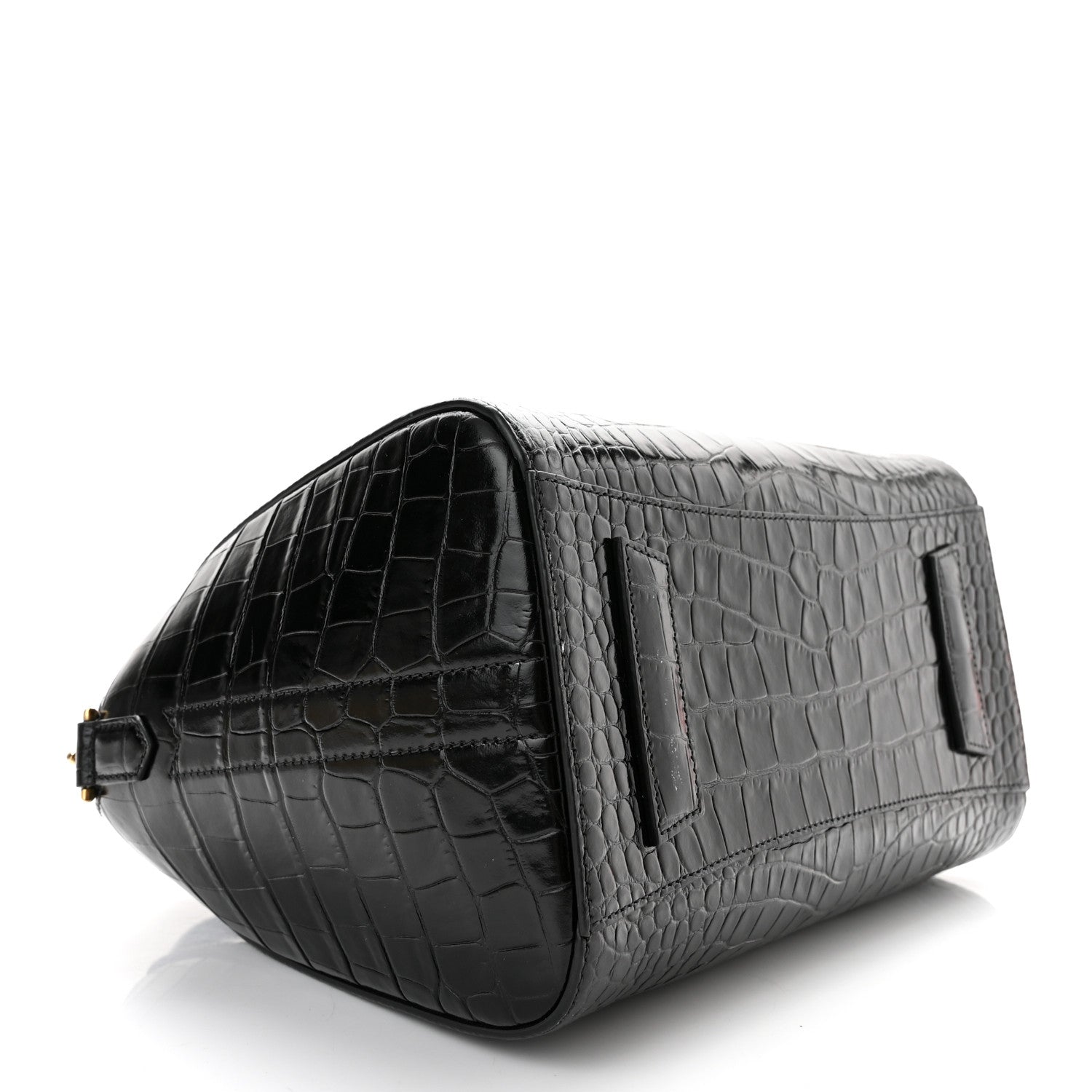 Givenchy Calfskin Crocodile Embossed Small Antigona Black 4 of 11