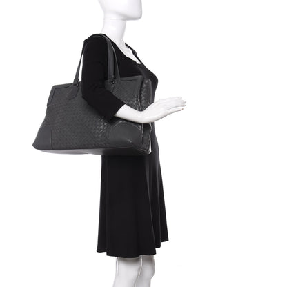 Bottega Veneta Nappa Intrecciato Large Top Handle Tote Grey 2 of 9