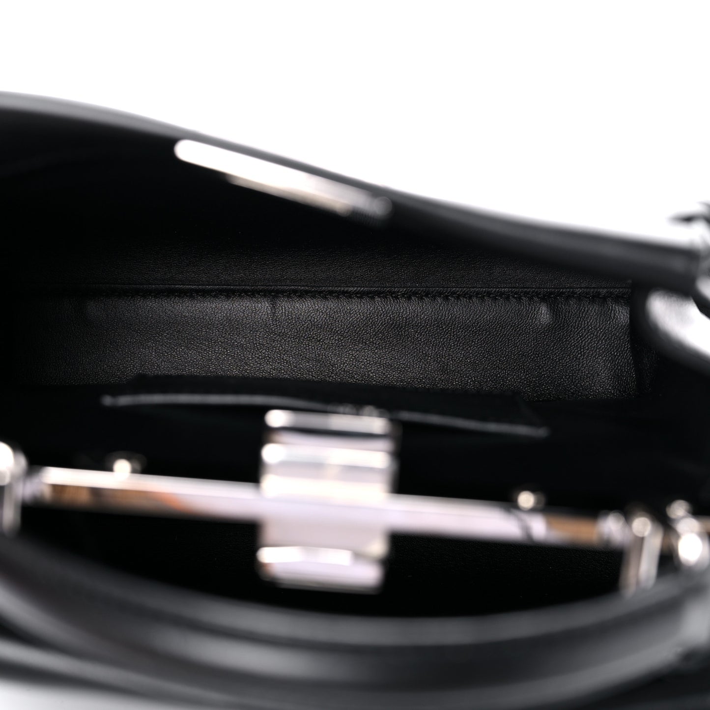 Nappa Lace Up Mini Peekaboo Iconic Satchel Black