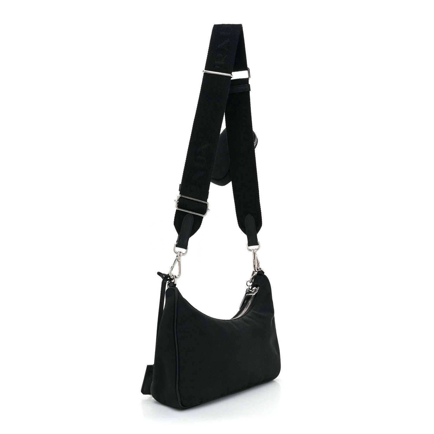 Prada Nylon Re-Edition 2005 Shoulder Bag Black 3 of 13