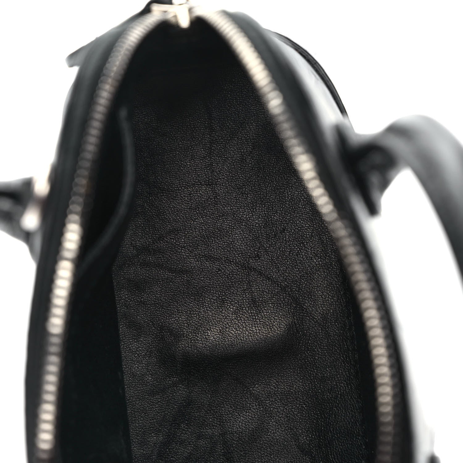 Balenciaga Calfskin Logo Crocodile Embossed XXS Ville Top Handle Bag Black White 9 of 9