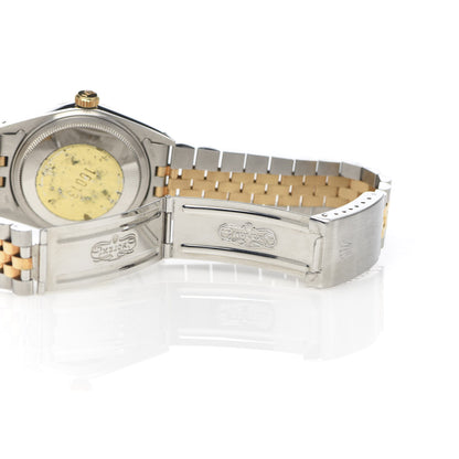 Rolex Stainless Steel 18K Yellow Gold 36mm Oyster Perpetual Datejust Watch Champagne 16013 12 of 12