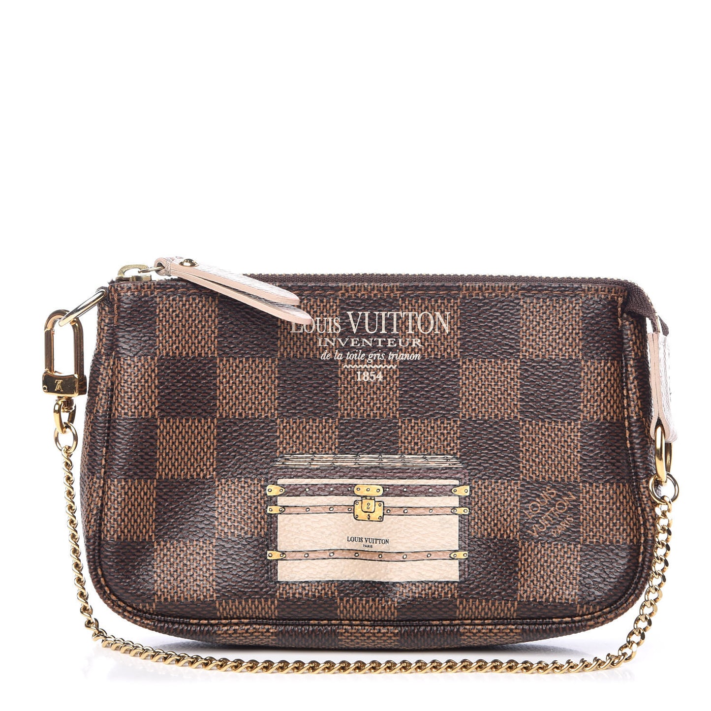 Damier Ebene Trunks and Locks Mini Pochette Accessories