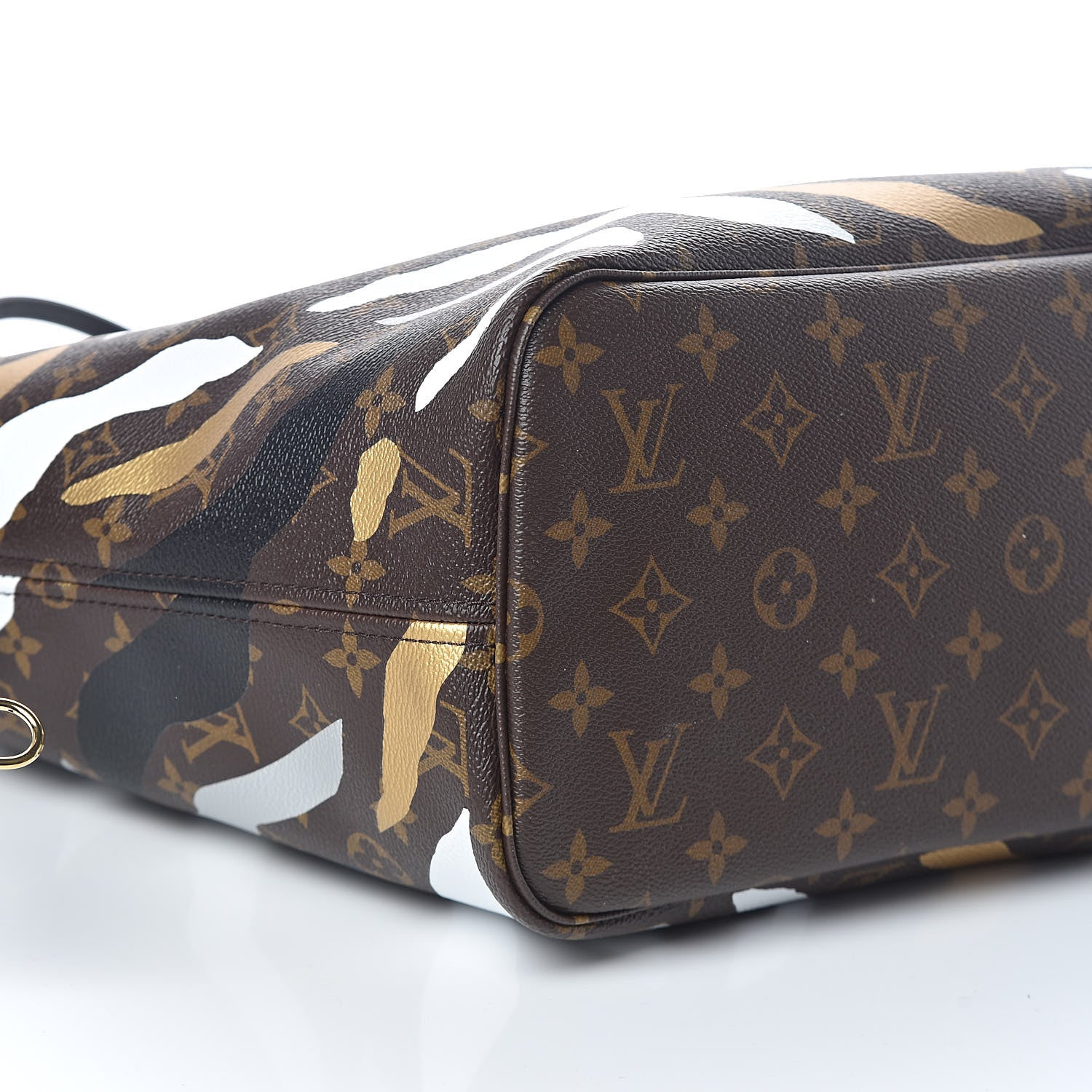 Louis Vuitton X LOL Monogram Neverfull MM Gold Silver 9 of 10