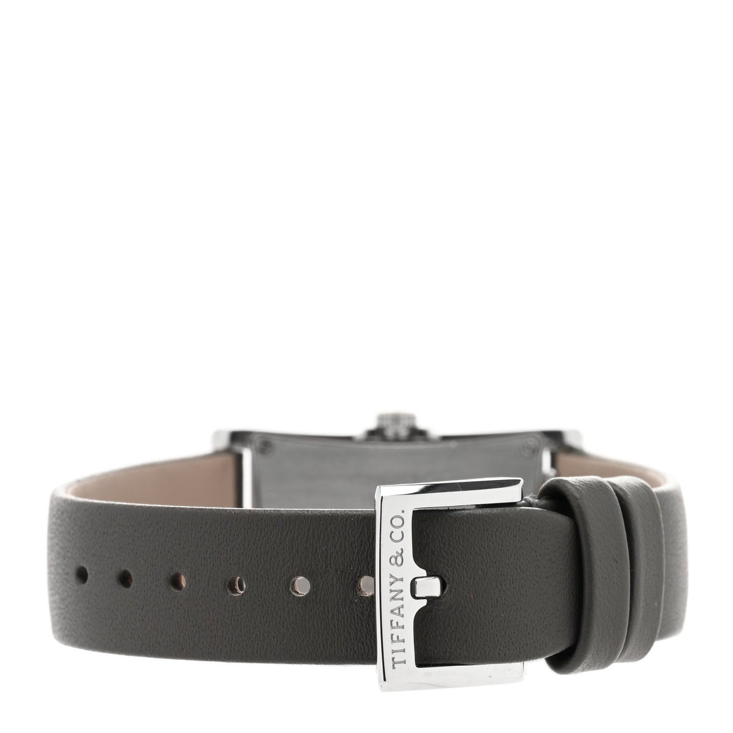 Stainless Steel Calfskin 22mm East West Quartz Watch Tiffany Blue