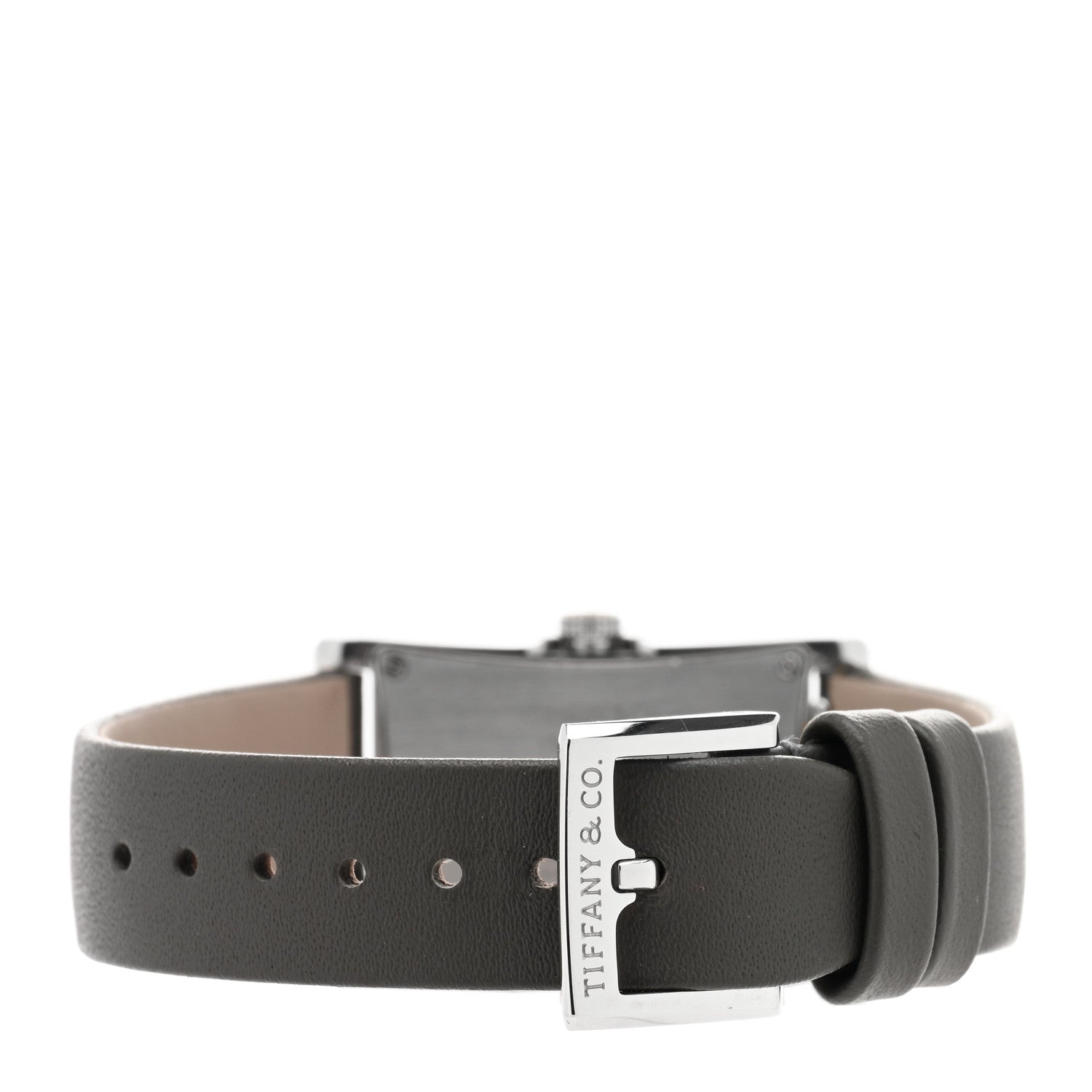 Tiffany Stainless Steel Calfskin 22mm East West Quartz Watch Tiffany Blue 3 of 4