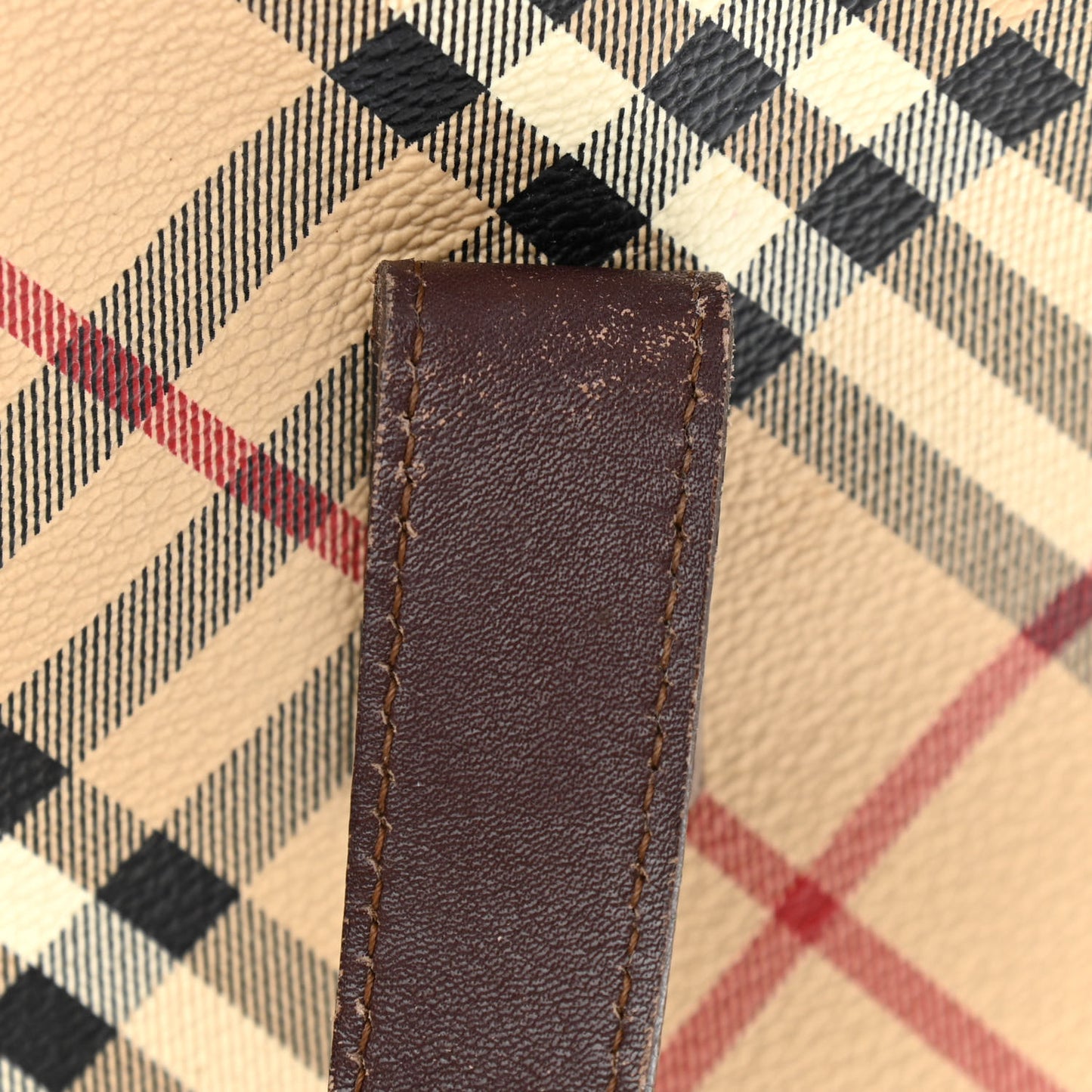Haymarket Check Studded Tote Chocolate