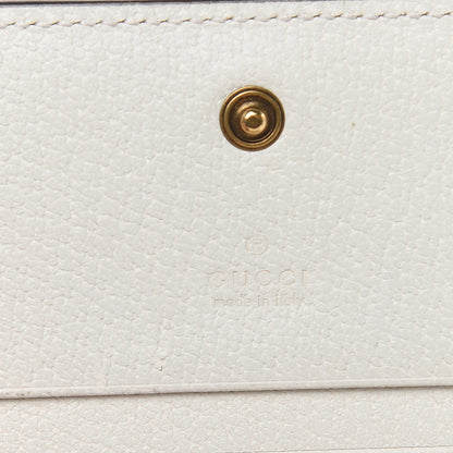 Gucci GG Supreme Monogram Web Queen Margaret Card Case Wallet Beige Mystic White 7 of 7
