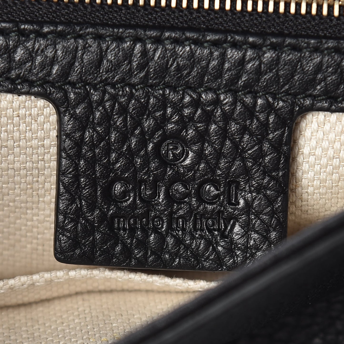 Pebbled Calfskin Medium Soho Flap Crossbody Black