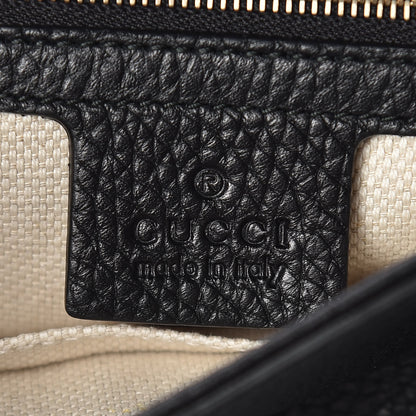Gucci Pebbled Calfskin Medium Soho Flap Crossbody Black 8 of 9