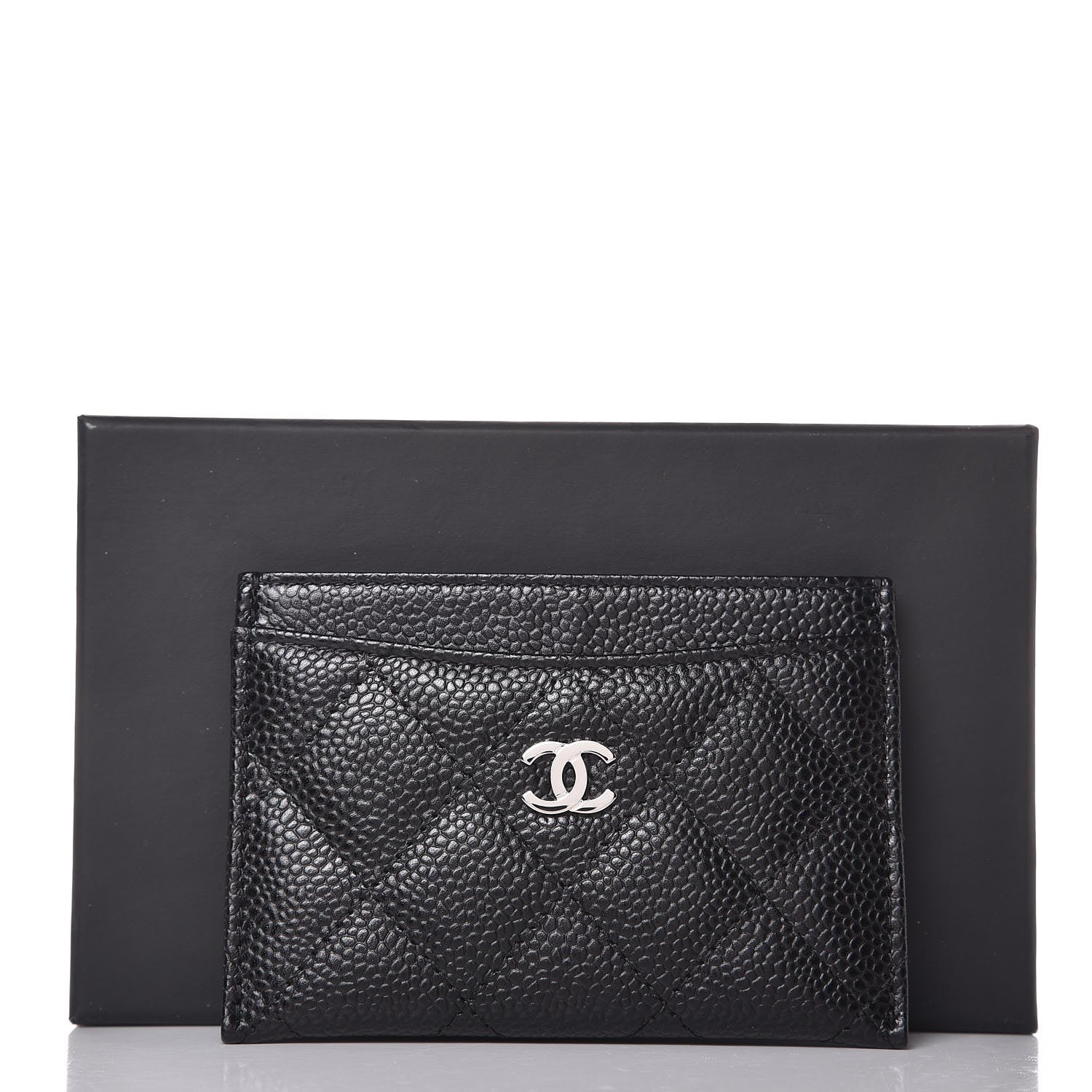 Chanel Caviar Quilted Card Holder Black 8 of 9