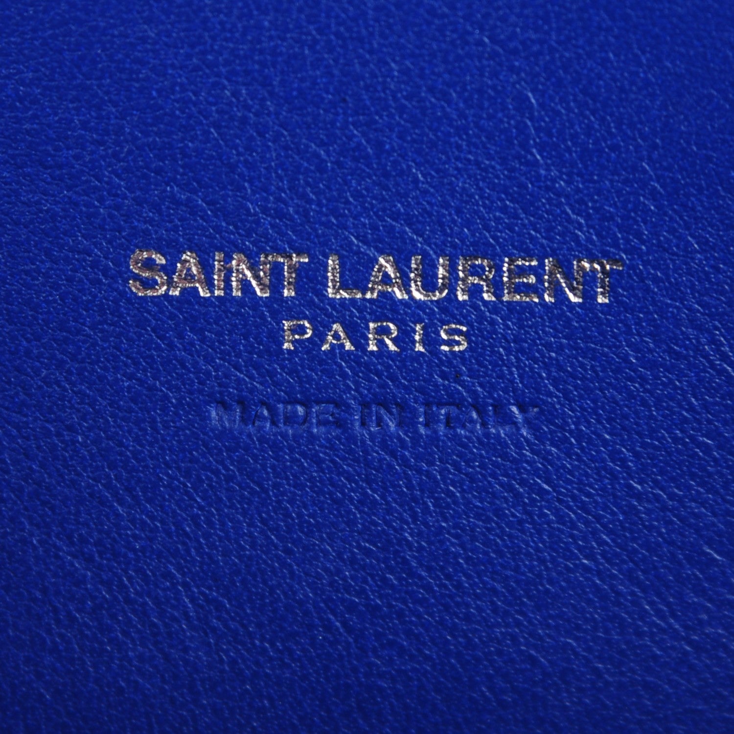 Saint Laurent Grained Calfskin Nano Sac De Jour Royal Blue 6 of 7