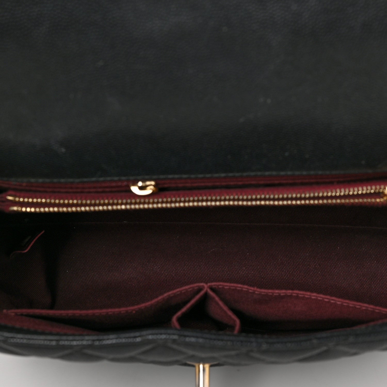 Chanel Caviar Quilted Medium Coco Handle Flap Black 5 of 8