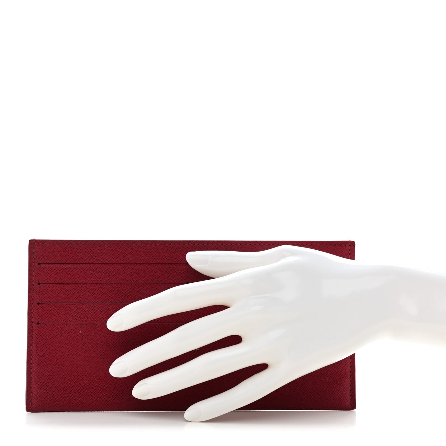 Calfskin Felicie Card Holder Insert Fuchsia
