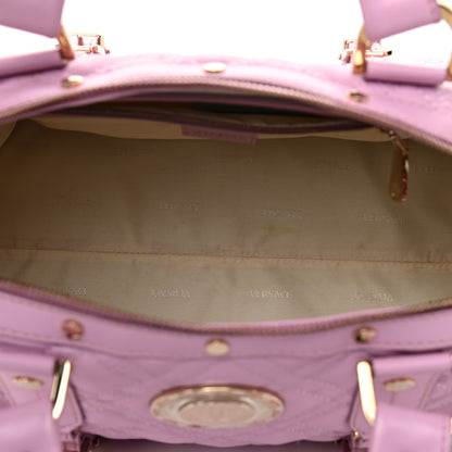 Versace Nappa Quilted Icon Bowler Pink 4 of 8