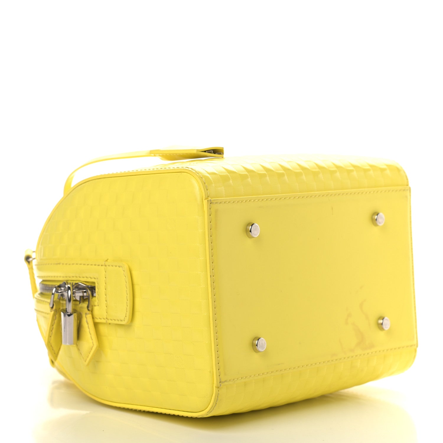 Louis Vuitton Damier Facette Speedy Cube PM Yellow 13 of 15
