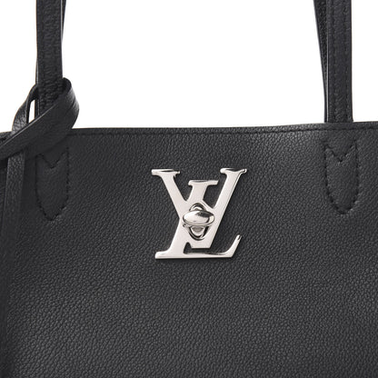 Louis Vuitton Calfskin Lockme Cabas Black 12 of 12