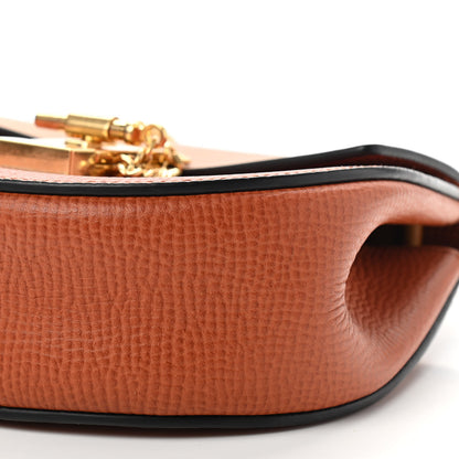 Chloe Grained Calfskin Lambskin Bi-Color Drew Shoulder Bag Orange Mustard 9 of 9