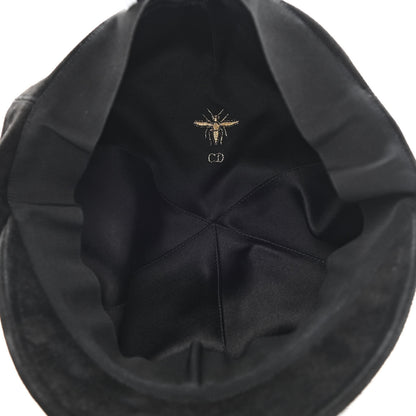 Christian Dior Suede Goatskin Arty Beret Cap 58 Black 7 of 8