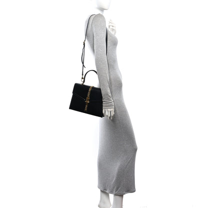 Gucci Azalea Calfskin Small Sylvie 1969 Top Handle Bag Black 2 of 10