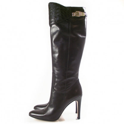 Gucci Leather Knee High Boots 40 Brown 2 of 9