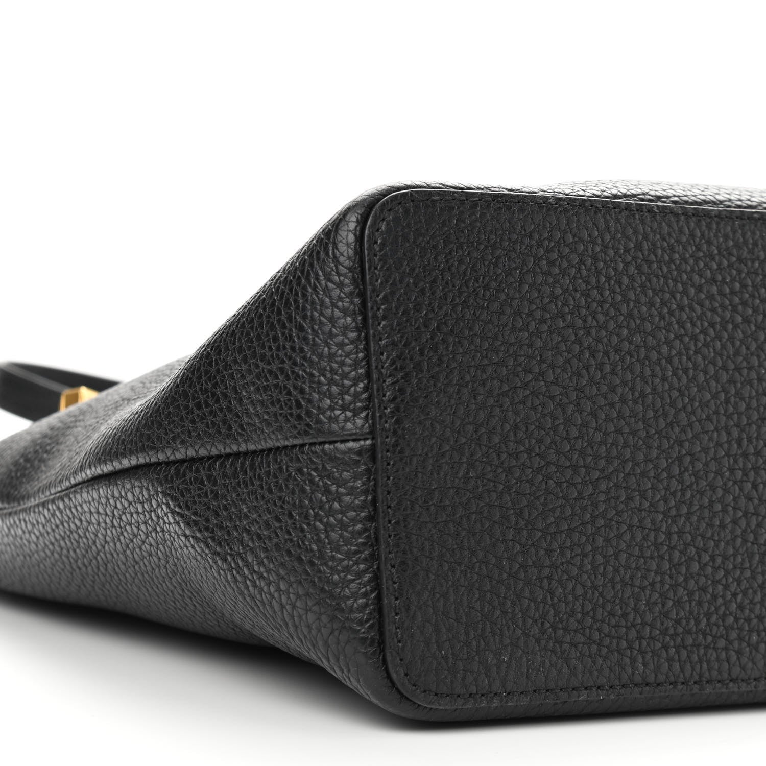 Tom Ford Pebbled Calfskin Zip Shoulder Bag Black 8 of 10
