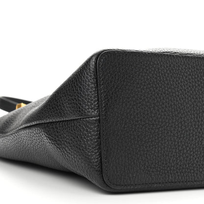 Tom Ford Pebbled Calfskin Zip Shoulder Bag Black 8 of 10