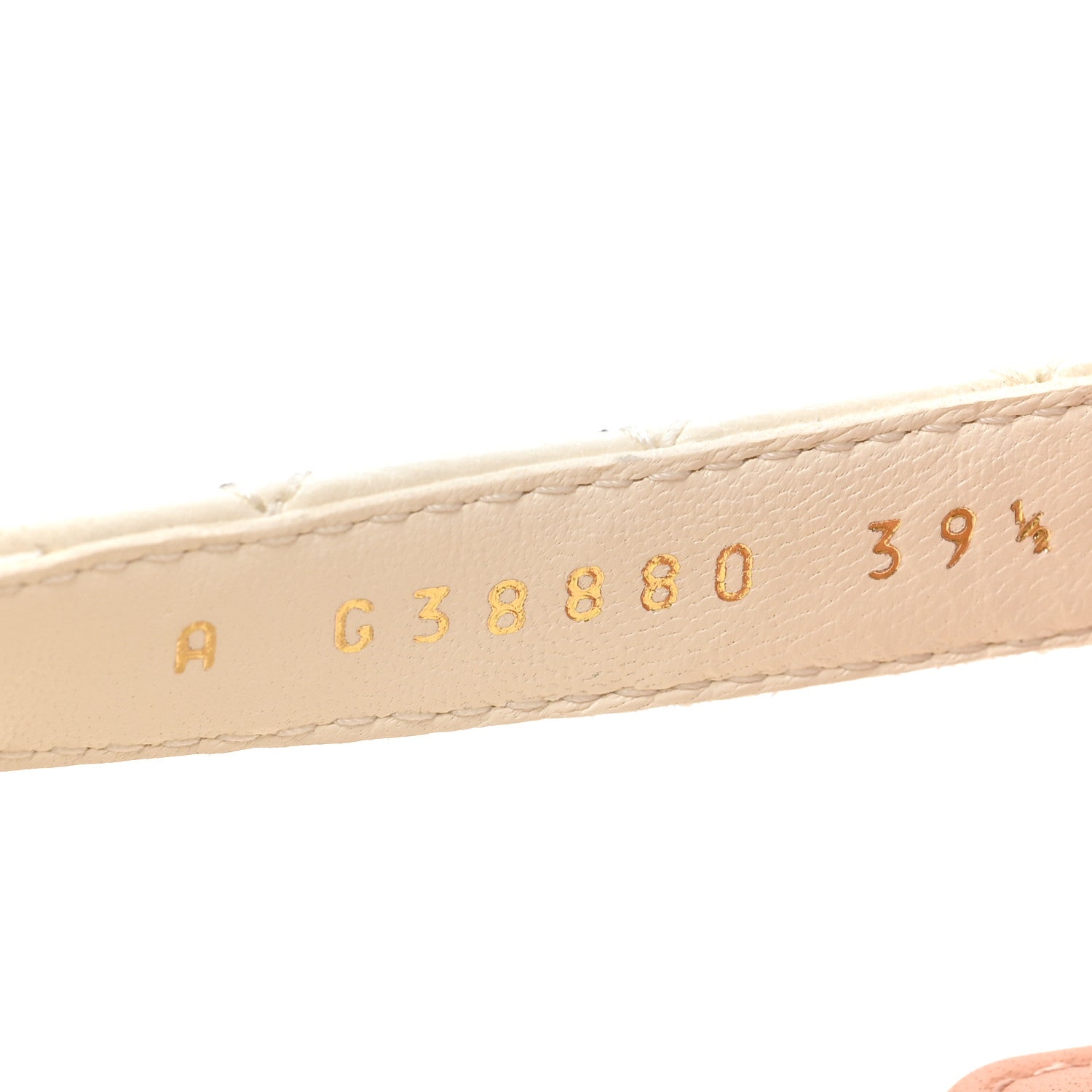 Chanel Lambskin Logo Platform Sandals 39.5 Beige Ivory White 8 of 9