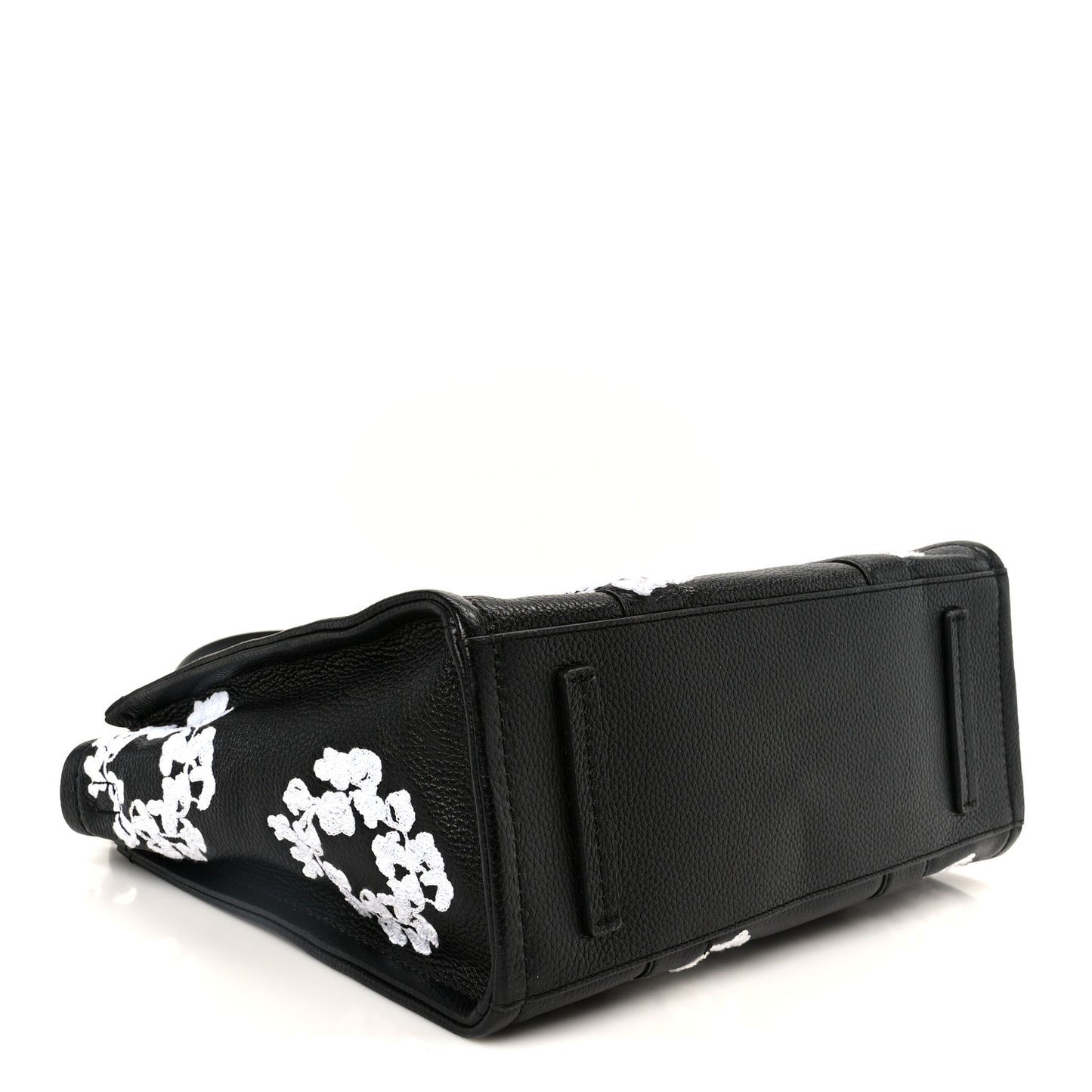 x Denim Tears Grained Calfskin Medium The Tote Bag Black