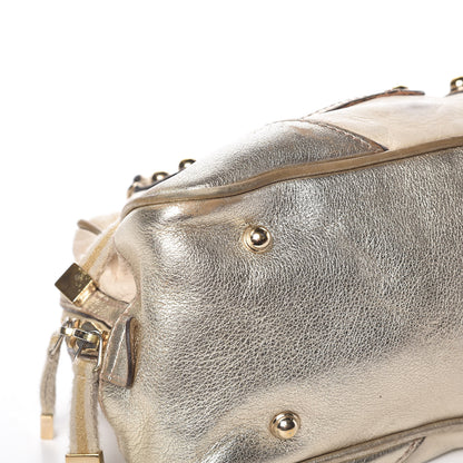 Gucci Goatskin Small Capri Bowler White Gold 14 of 23