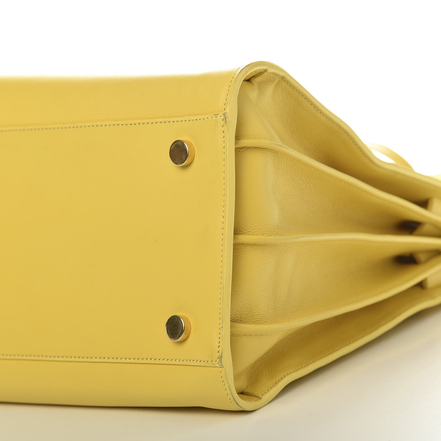 Calfskin Small Sac De Jour Yellow