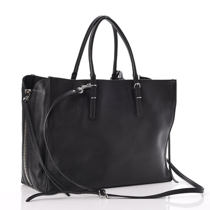Balenciaga Veau Papier B4 Zip Around Tote Black 4 of 8