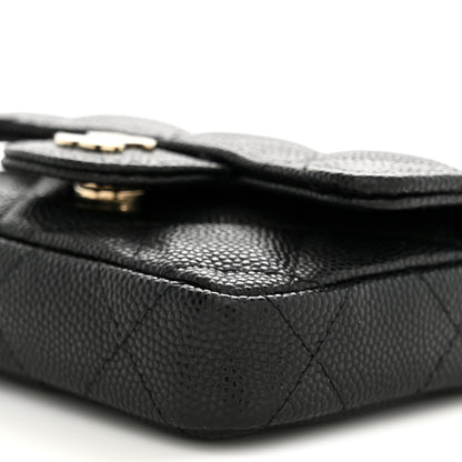 Chanel Caviar Quilted Mini Chain Belt Bag Black 10 of 11