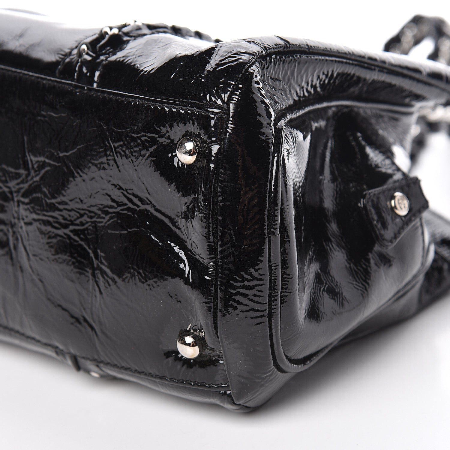 Chanel Patent Calfskin Small Luxe Ligne Tote Black 9 of 11