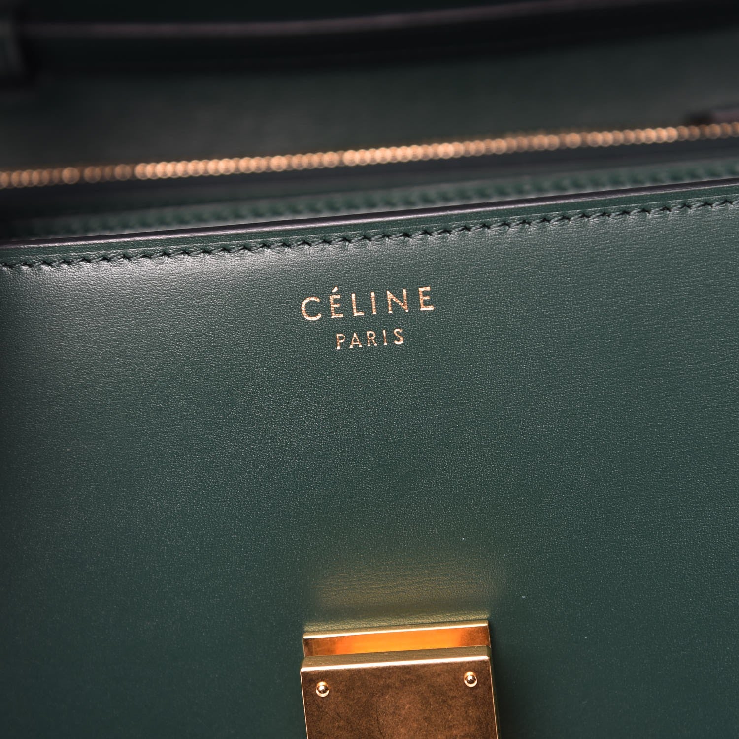 Celine Box Calfskin Medium Classic Box Flap Bag Light Emerald 6 of 8