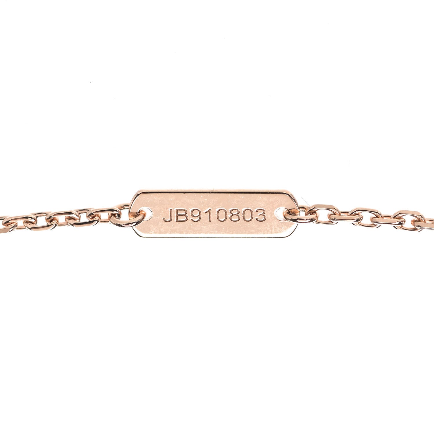 Van Cleef & Arpels 18K Rose Gold Gray Mother of Pearl Vintage Alhambra Pendant Necklace 6 of 7