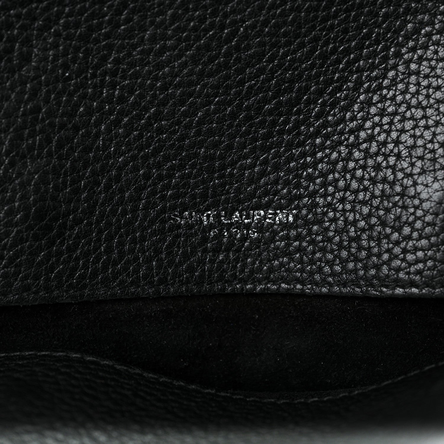 Saint Laurent Grained Calfskin Souple Sac De Jour Black 5 of 8