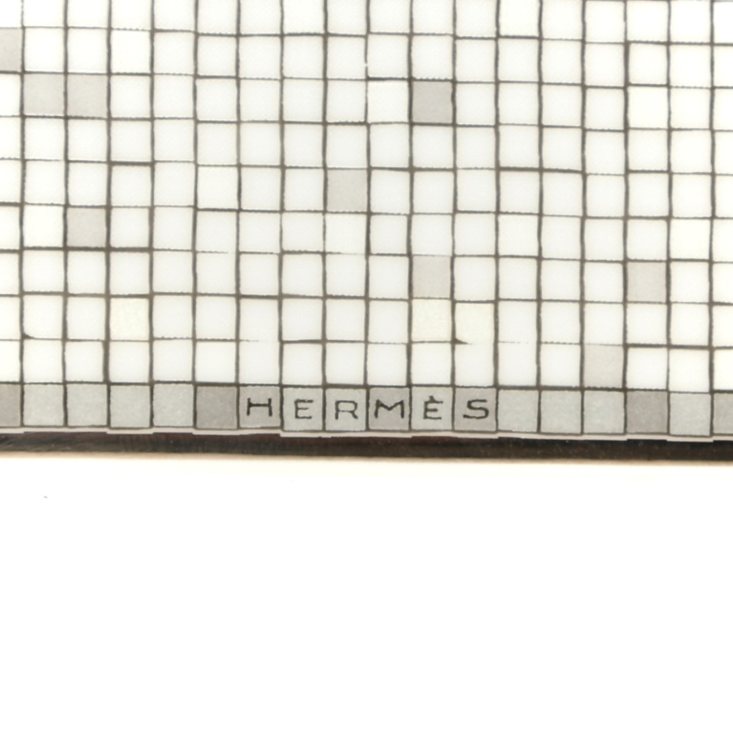 Porcelain Mosaique Au 24 Platinum Square Plate N°3