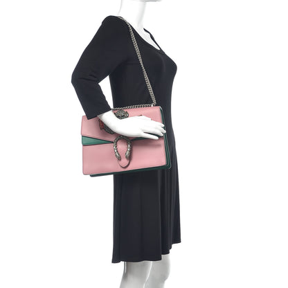 Gucci Calfskin Heart Embroidered Medium Dionysus Shoulder Bag Pink 2 of 12
