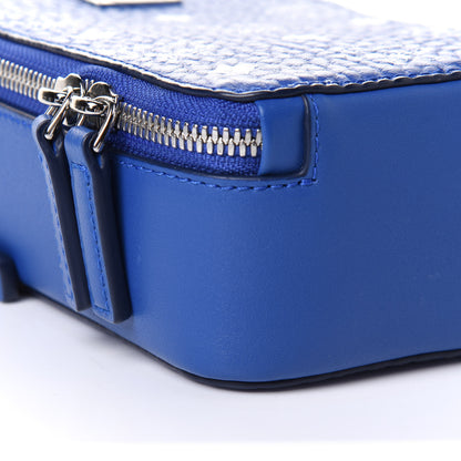 MCM Visetos Crossbody Pouch Blue 9 of 10