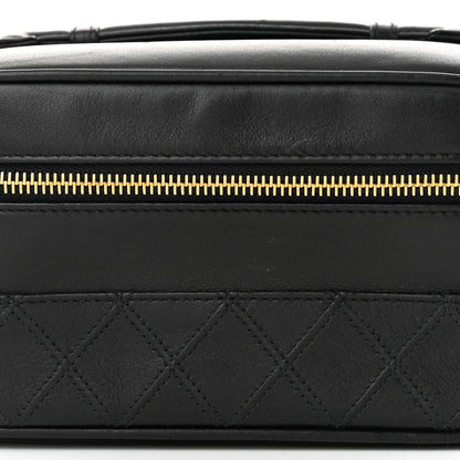 Chanel Lambskin Vanity Cosmetic Case Black 9 of 11