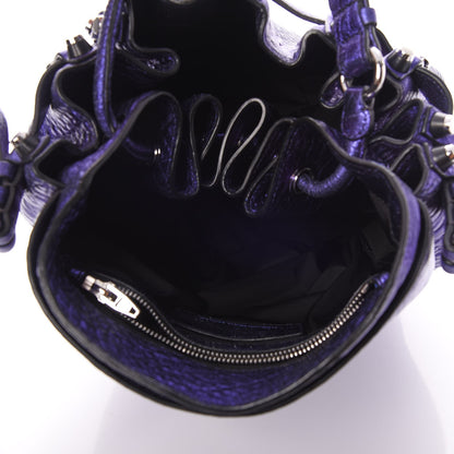 Alexander Wang Metallic Pebbled Lambskin Diego Purple Rhodium Hardware 5 of 7